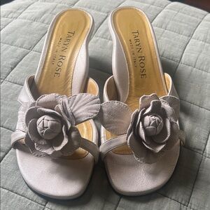 Taryn Rose Floral Mules